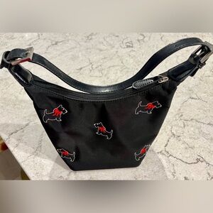 Scottish Terrier Scottie Black Mini Bag Adjustable Strap Top Zipper